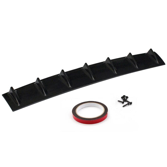 Universal 33 inch Shark Fin Rear Bumper Lip Diffuser 7 Fin