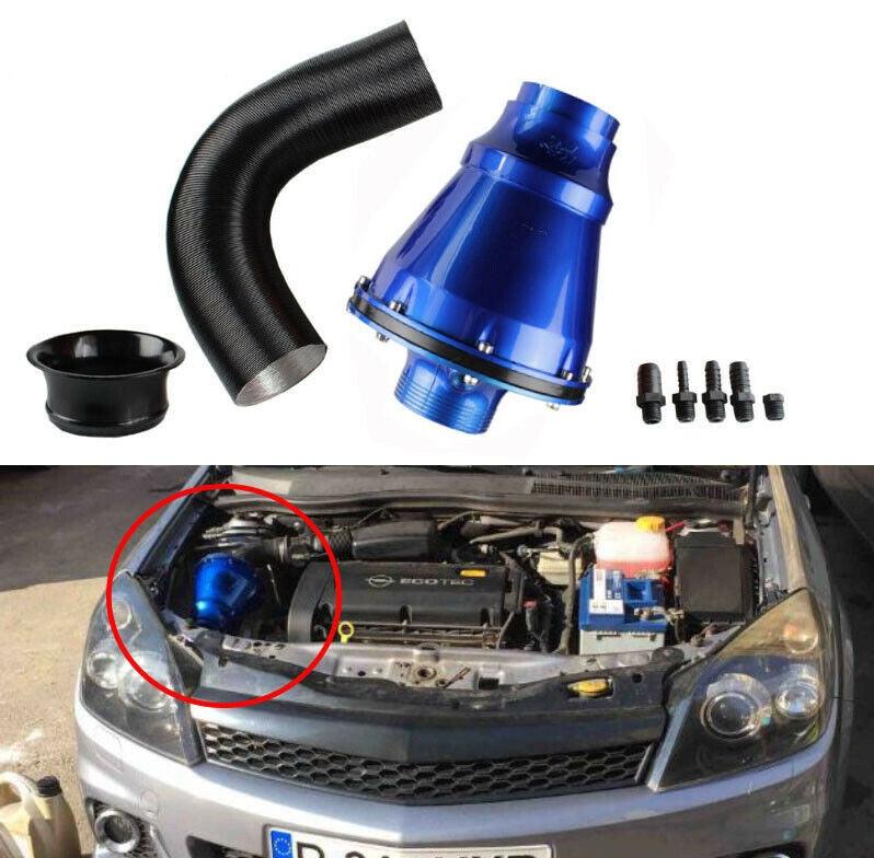 Universal 70mm Cold Air Filter Closed Intake System High-Flow Air Filter Kit
