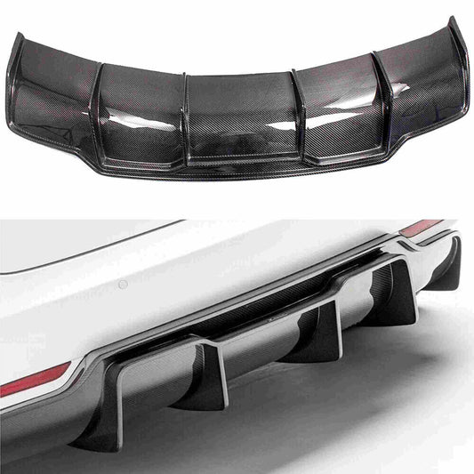 Carbon Fiber Rear Lip Bumper Diffuser Body Kit for Tesla Model 3 Sedan17-23