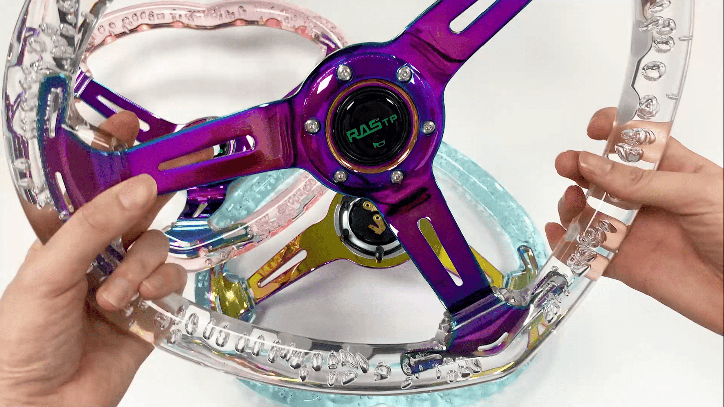 14 Inch Heart Shap Steering Wheel GT Sport Steering Wheel with Horn