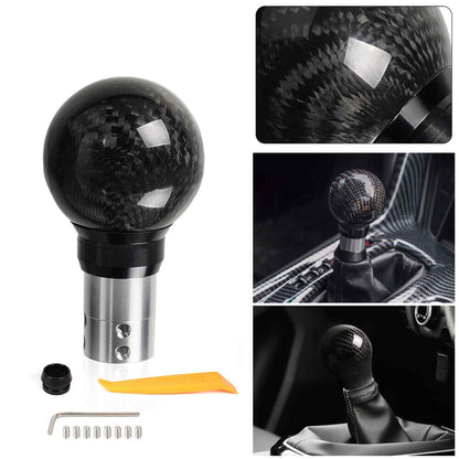 Universal Aluminum Push Button Shift Knob with Button Shifter Lever Head